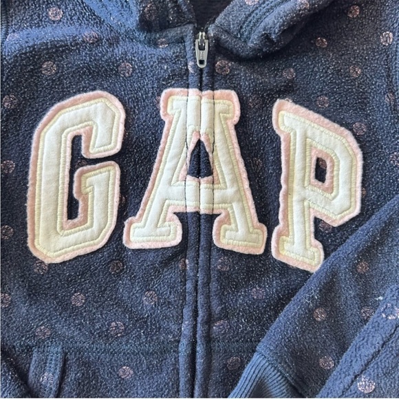 BabyGap Kids Fleece Set Full Zip Hoodie Jogger Sweatpants 4 Top 3 Pants Navy - Picture 3 of 11